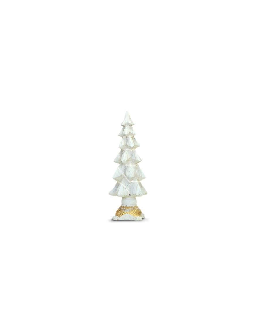 WHITE CERAMIC TREE WITH LIGHT 60cm