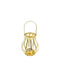 PORTACANDELA GOLD IN METALLO 19cm