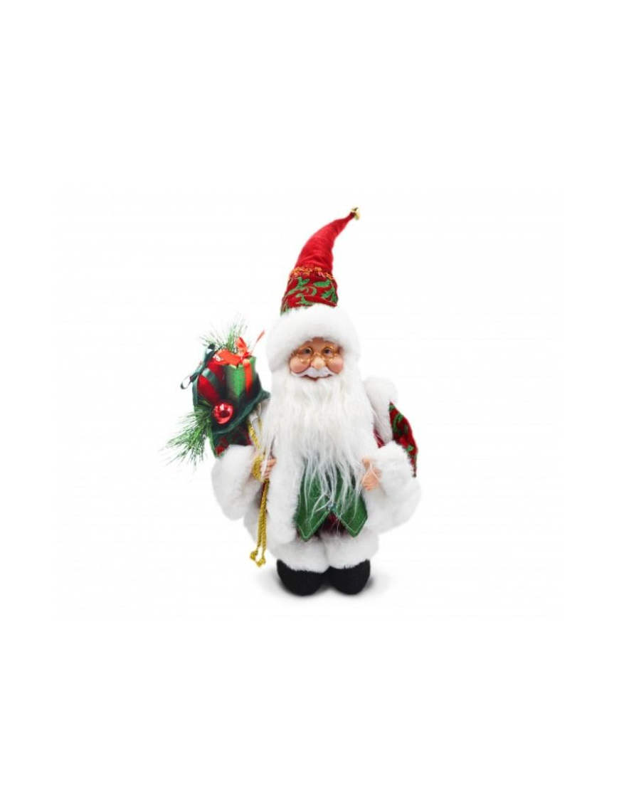 BABBO NATALE ABITO ROSSO 35cm