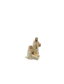 NATIVITY WHITE RESIN 16cm