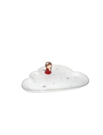 CERAMIC ANGEL DECORATION PLATE 24cm