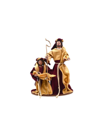 NATIVITA' ABITI STOFFA BORDEAUX 31x38cm