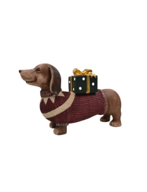 47cm Dachshund Dog Resin Decoration