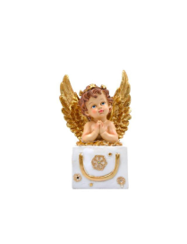 GOLDEN ANGEL WITH LIGHT 15x21cm C71