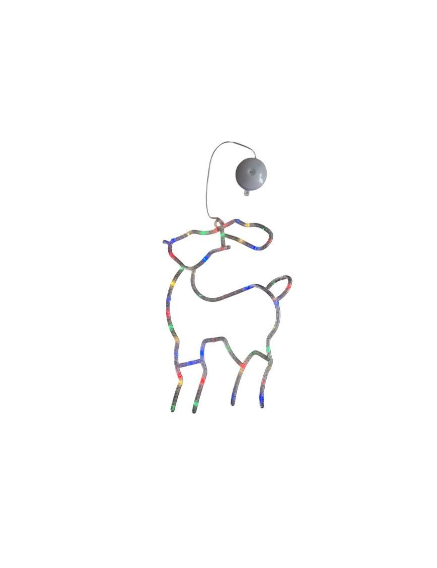 LIGHT UP REINDEER 28x41cm