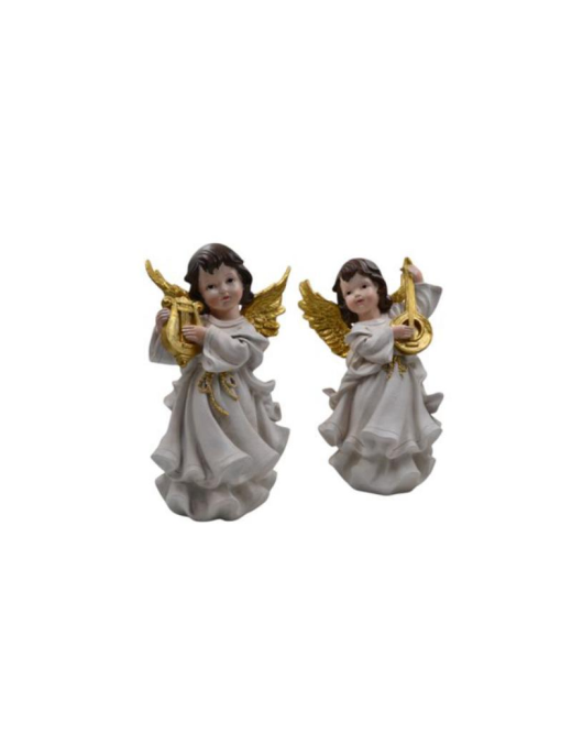 WHITE RESIN ANGEL 20x32cm