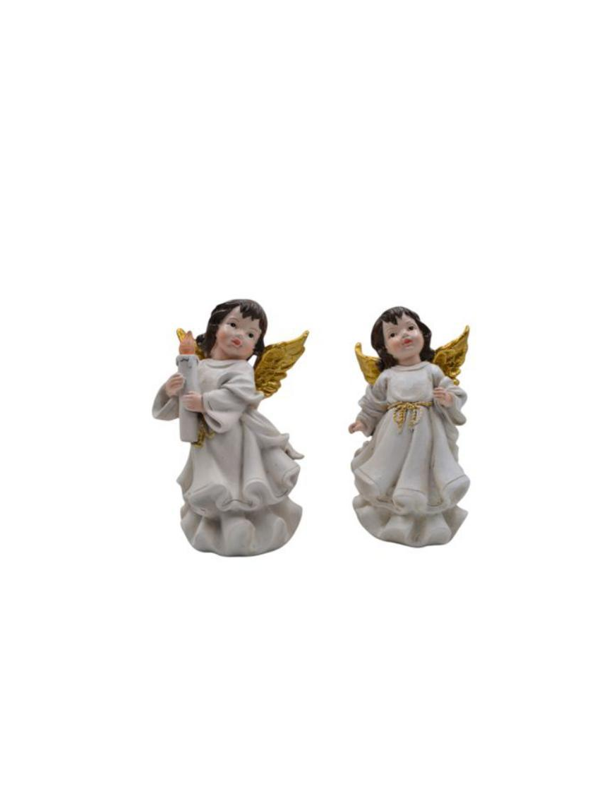 WHITE RESIN ANGEL 10x16cm