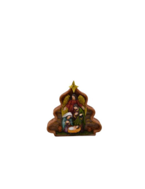 NATIVITY RESIN COLOR 14x15cm