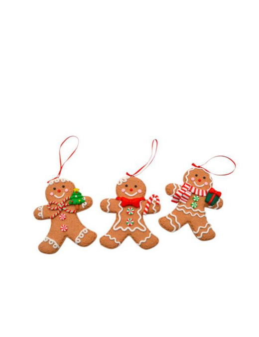 GINGERBREAD MAN RESIN HANGER 13cm