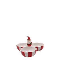 LINEA SANTA CLAUS ANTIPASTIERA 3POSTI 25x12cm