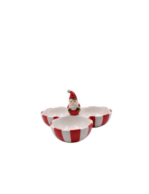 LINEA SANTA CLAUS ANTIPASTIERA 3POSTI 25x12cm
