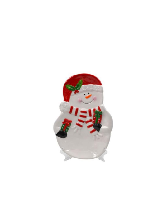 LINEA SNOWMAN PIATTO 20x30cm