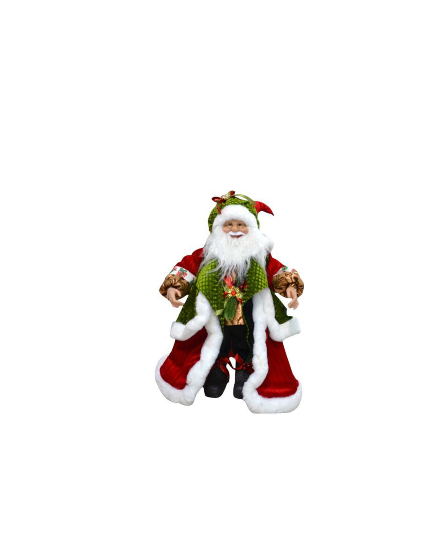 BABBO CON CAPPOTTO ROSSO 65cm