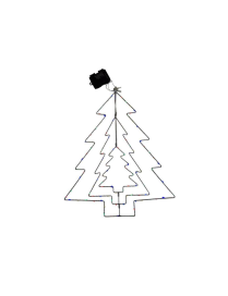 L.LUM METALLO ALBERO 45x52cm D2022