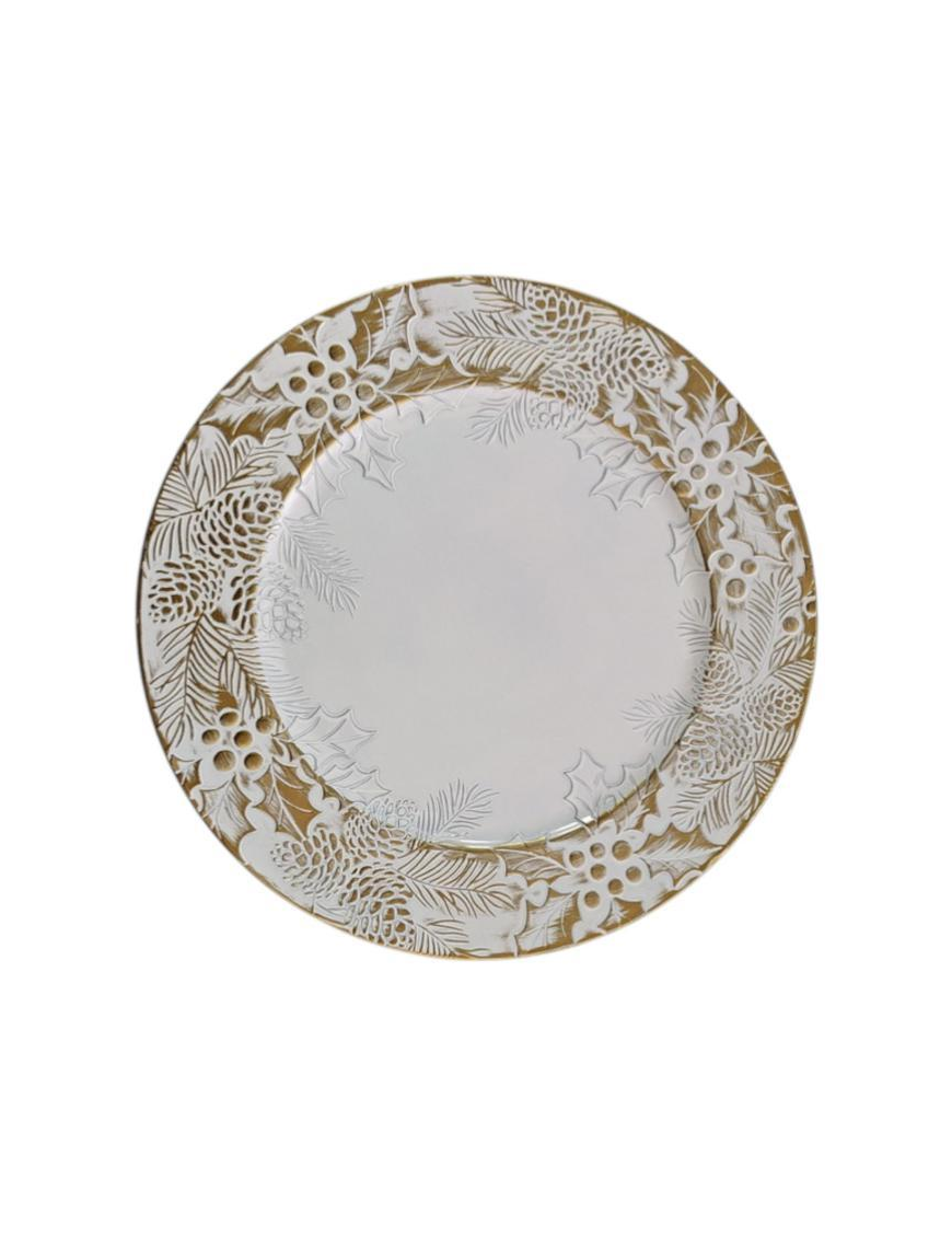 SOTTOPIATTO PLASTICA 33cm DORATO E16