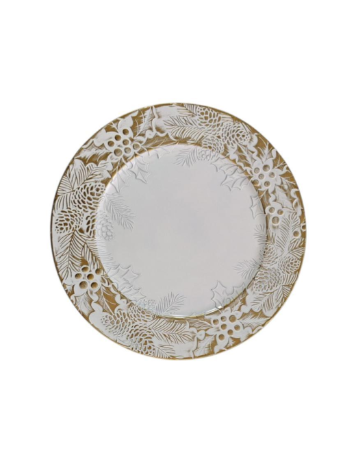 SOTTOPIATTO PLASTICA 33cm DORATO E16