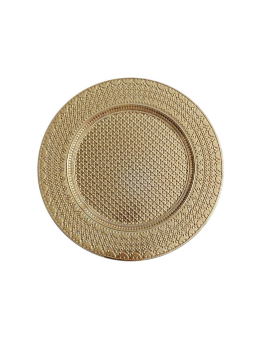 SOTTOPIATTO PLASTICA 33cm ORO E38