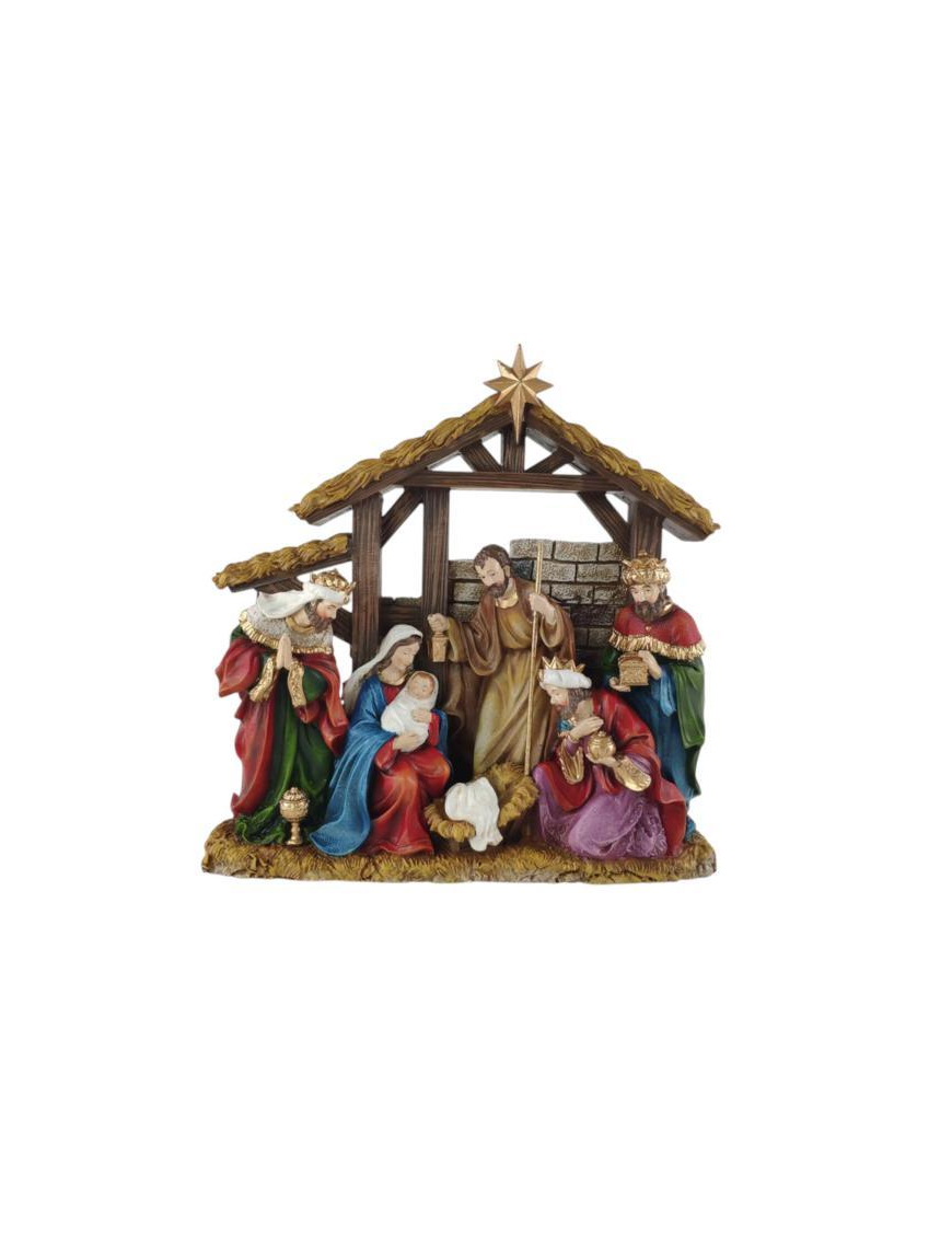 NATIVITA' RESINA COLOR 24x25cm 923035