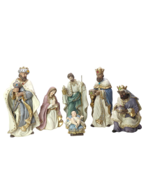NATIVITA' RESINA COLOR 30cm 6pz 923029
