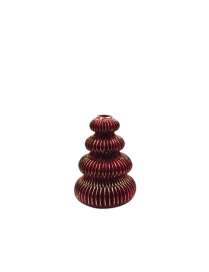 L.ROSSO/ORO PORTACANDELA 12x16cm G13