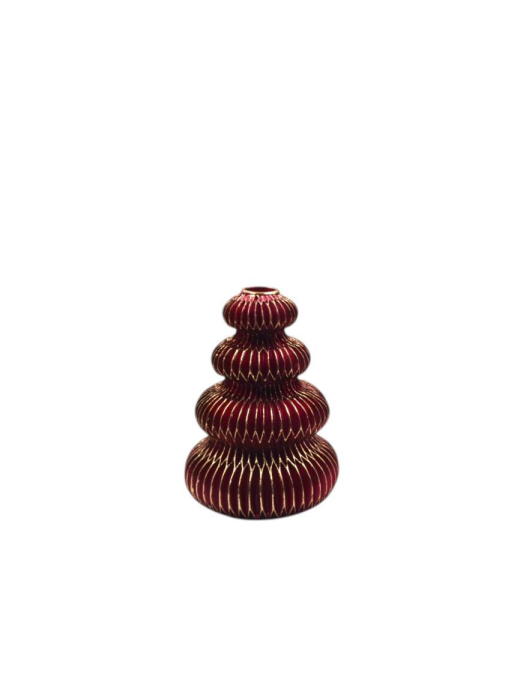 L.ROSSO/ORO PORTACANDELA 12x16cm G13