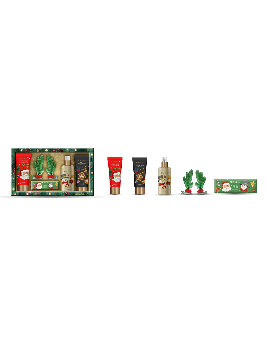 SET REGALO 4pezzi +CLIP CAPELLI NATALE