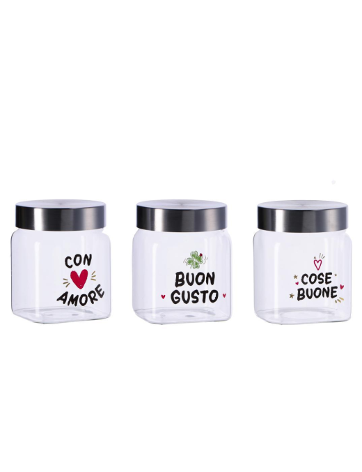 L.VETRO BARATTOLO C/COP  ACC.  800ml