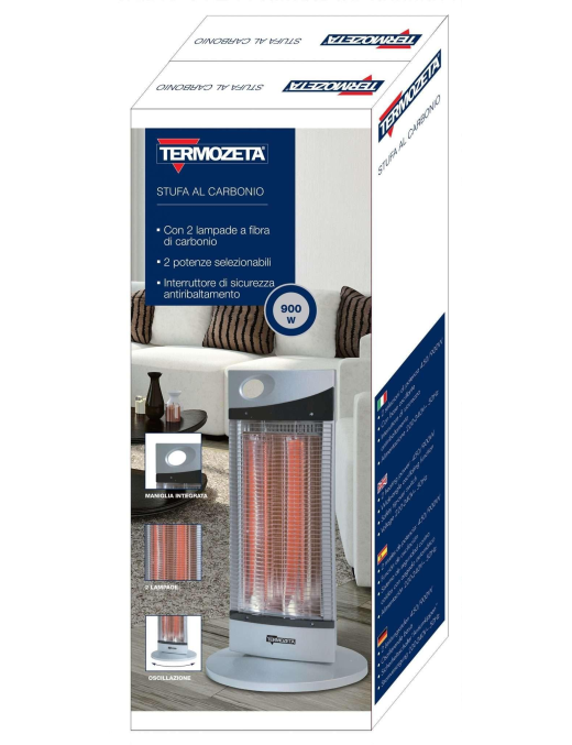 CARBON STOVE OSCILL 450-900W TZR11