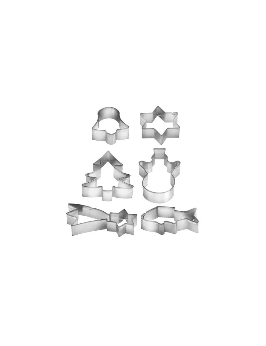 CHRISTMAS COOKIE CUTTERS 6 pieces