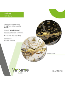 OROLOGIO PARETE ACRYLIC d.30cm 1164/02