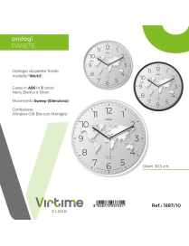 OROLOGIO PARETE ABS d.30cm 1887/10
