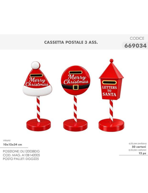 CASSETTA POSTALE 10x12x34cm 669034
