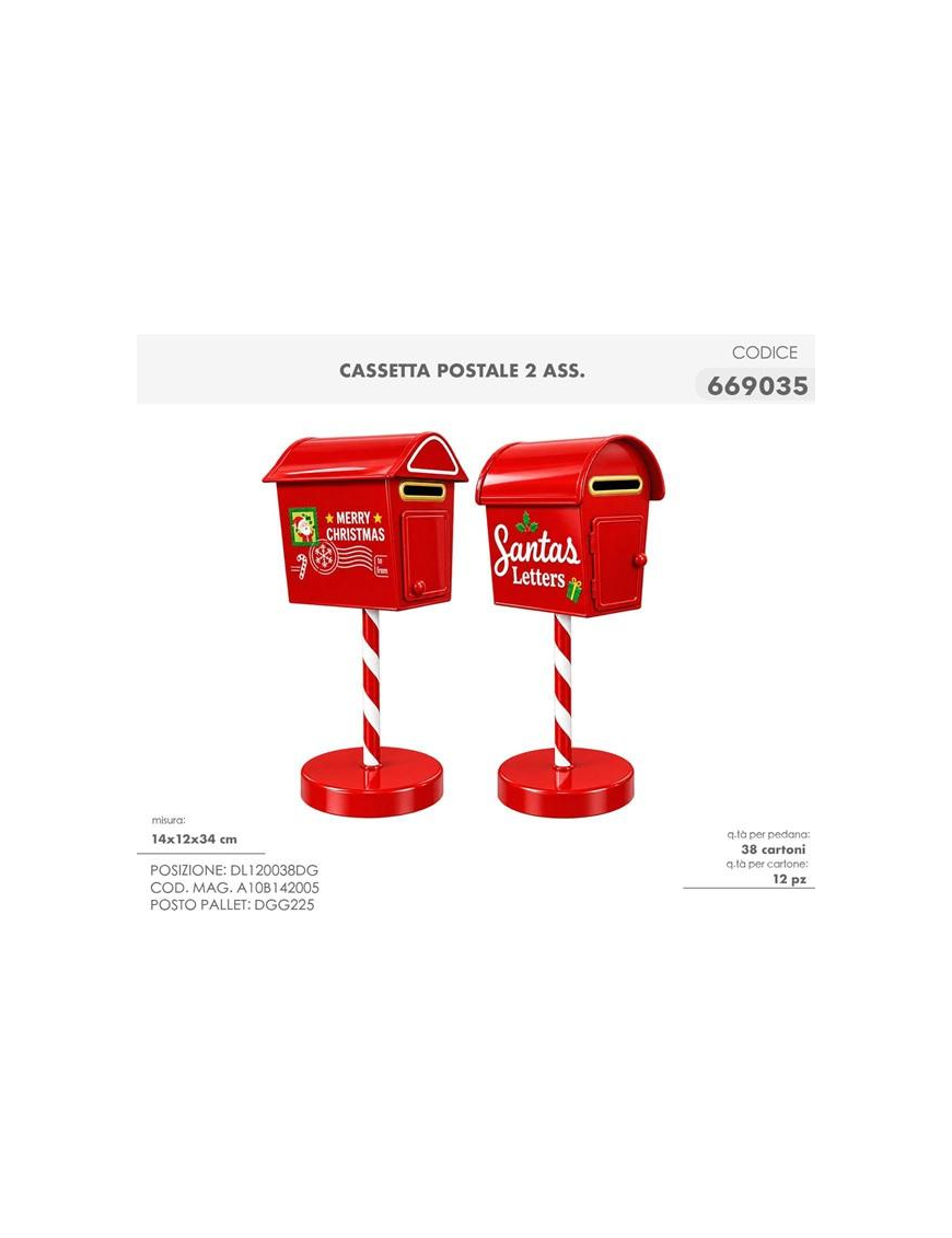 CASSETTA POSTALE 14x12x34cm 669035