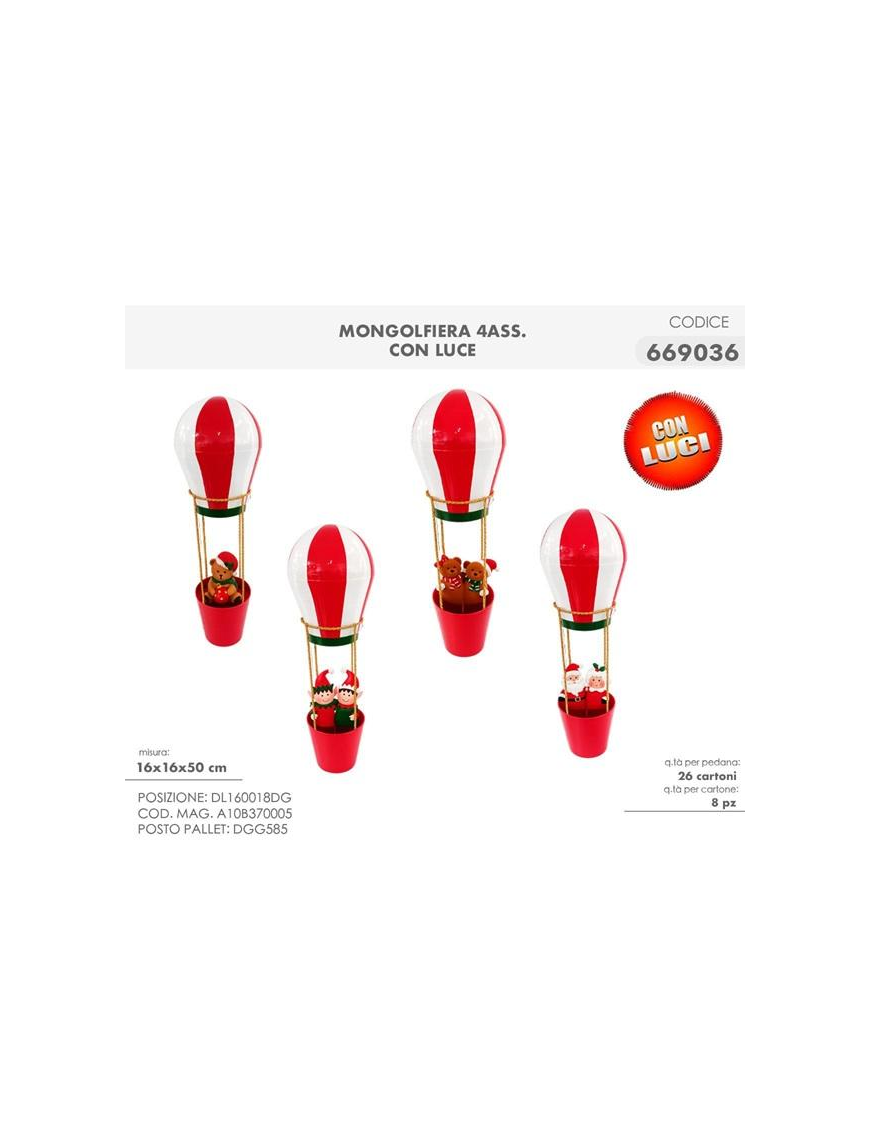 MONGOLFIERA C/LUCE ASS. 669036