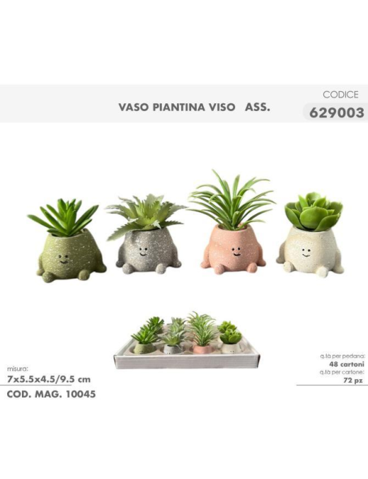 ASSORTED 9cm ARTIFICIAL SUCCULENT PLANT