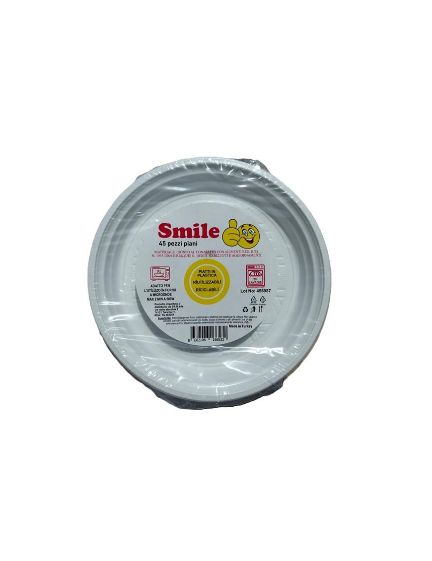 PIATTO PIANO SMILE 1 KILOGRAMMO 48 PEZZI