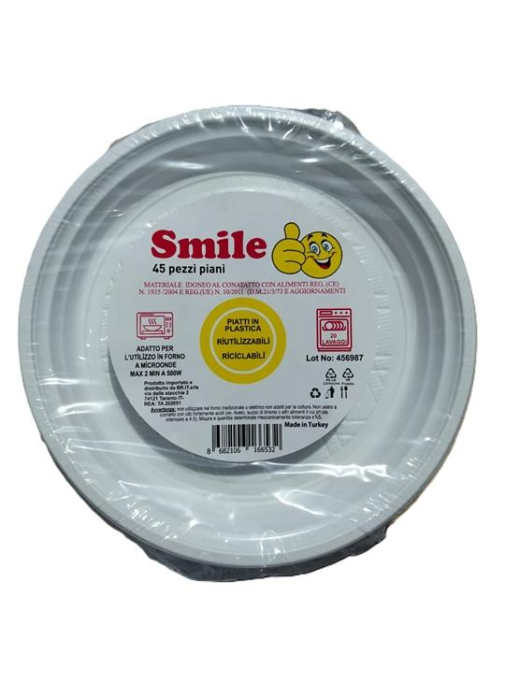 SMILE DINNER PLATE 1 KILOGRAM 48 PIECES