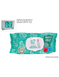 SALVIETTINE DETERGENTII 72 PEZZI DELICATE PER LUI