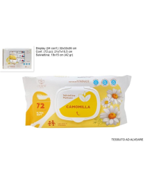 BABY CHAMOMILE CLEANING WIPES 72 PIECES
