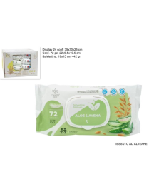 BABY ALOEeOAT CLEANSING WIPES 72 PIECES