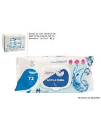 SALVIETTINE DETERGENTI 72 PEZZI ACQUA PURA