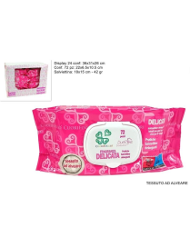 SALVIETTINE DETERGENTI 72 PEZZI DELICATE X LEI