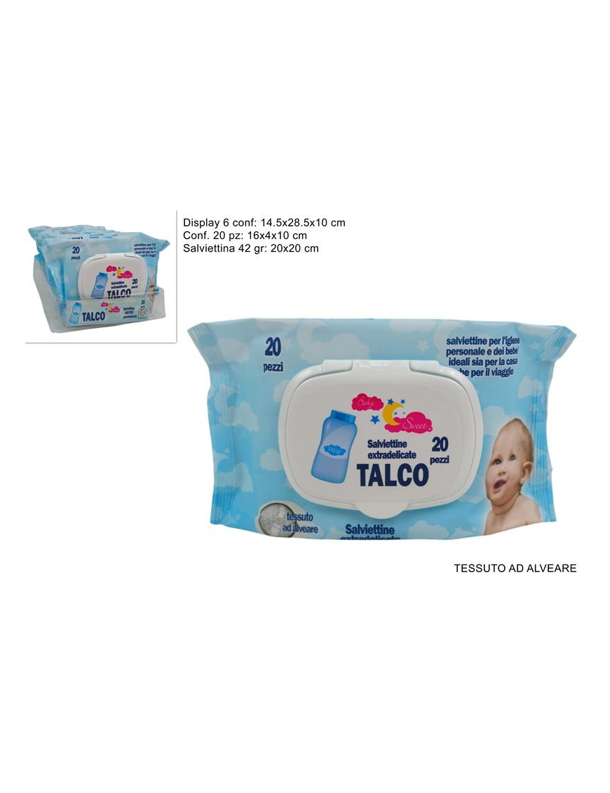 CLEANING WIPES 20 pieces TALC